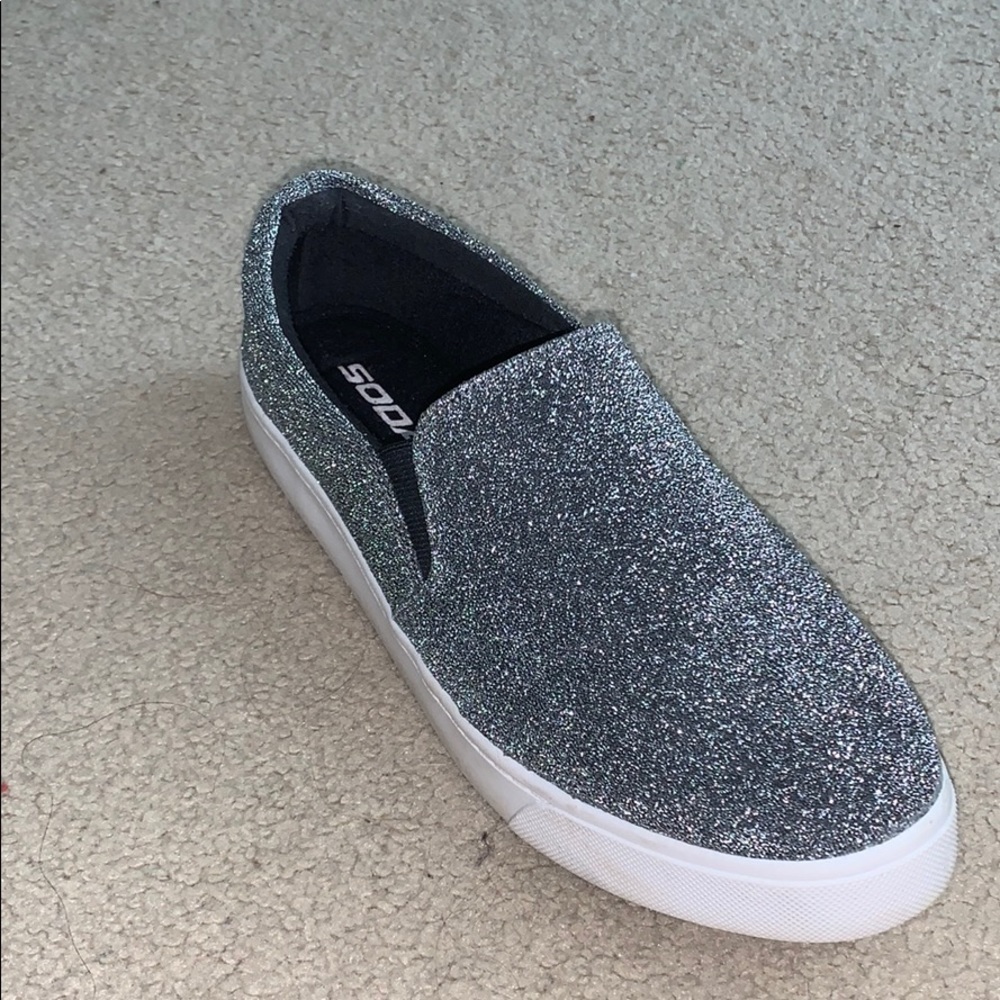 sparkly slip on shoes